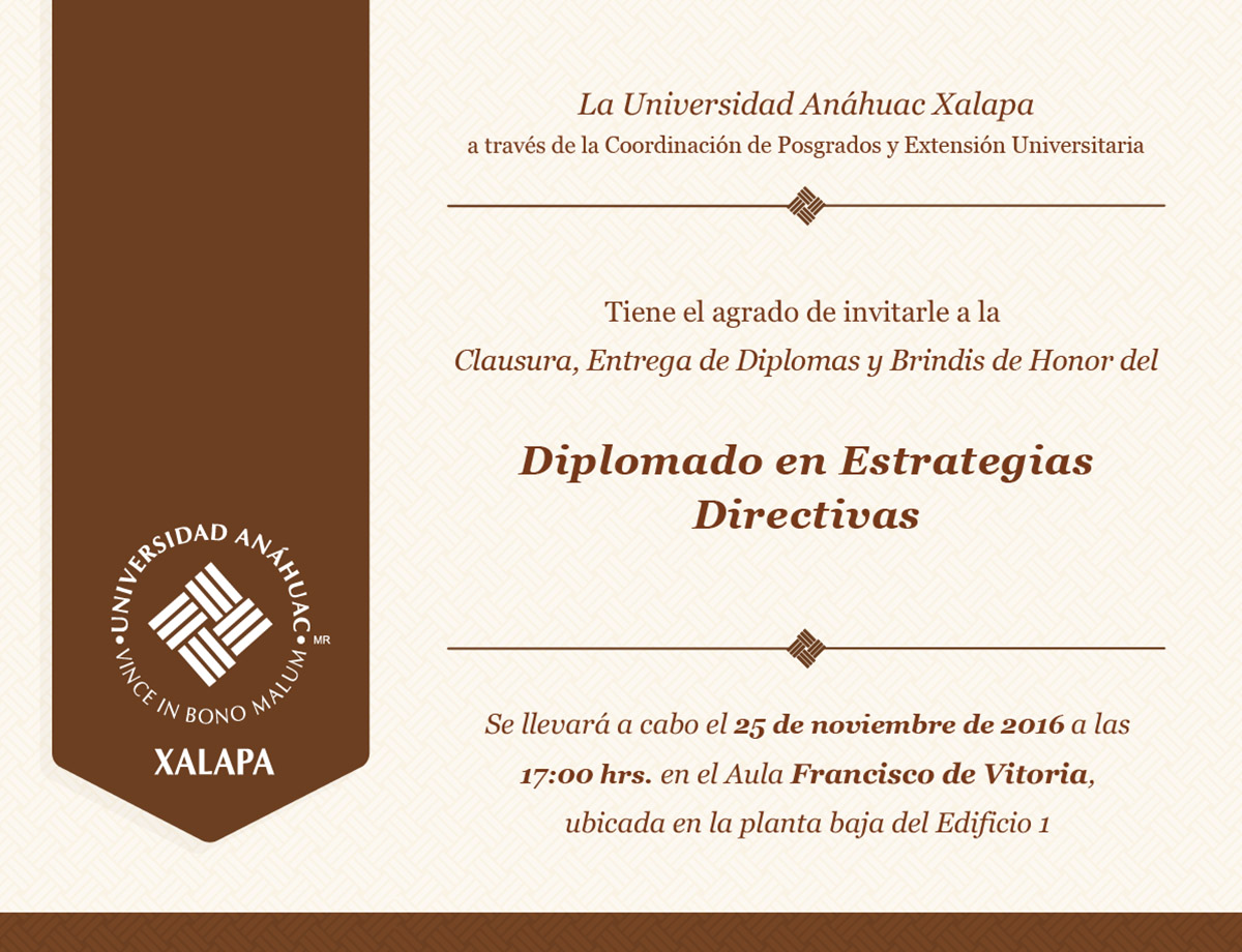 Clausura del Diplomado en Estrategias Directivas