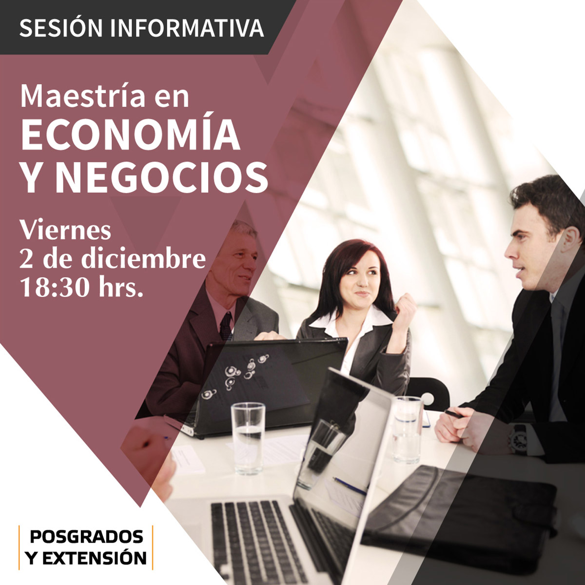 Maestría en Economía y Negocios: sesión informativa