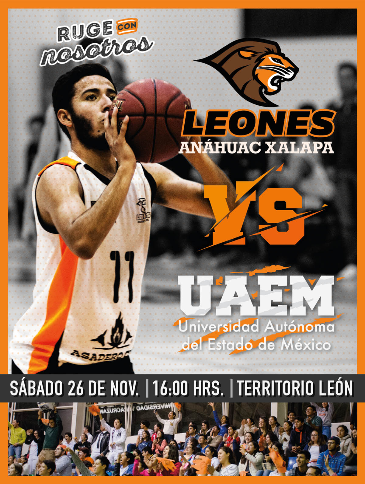 Basquetbol Varonil: UAX vs UAEM