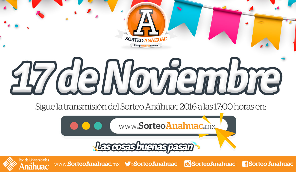 Sorteo Anáhuac 2016