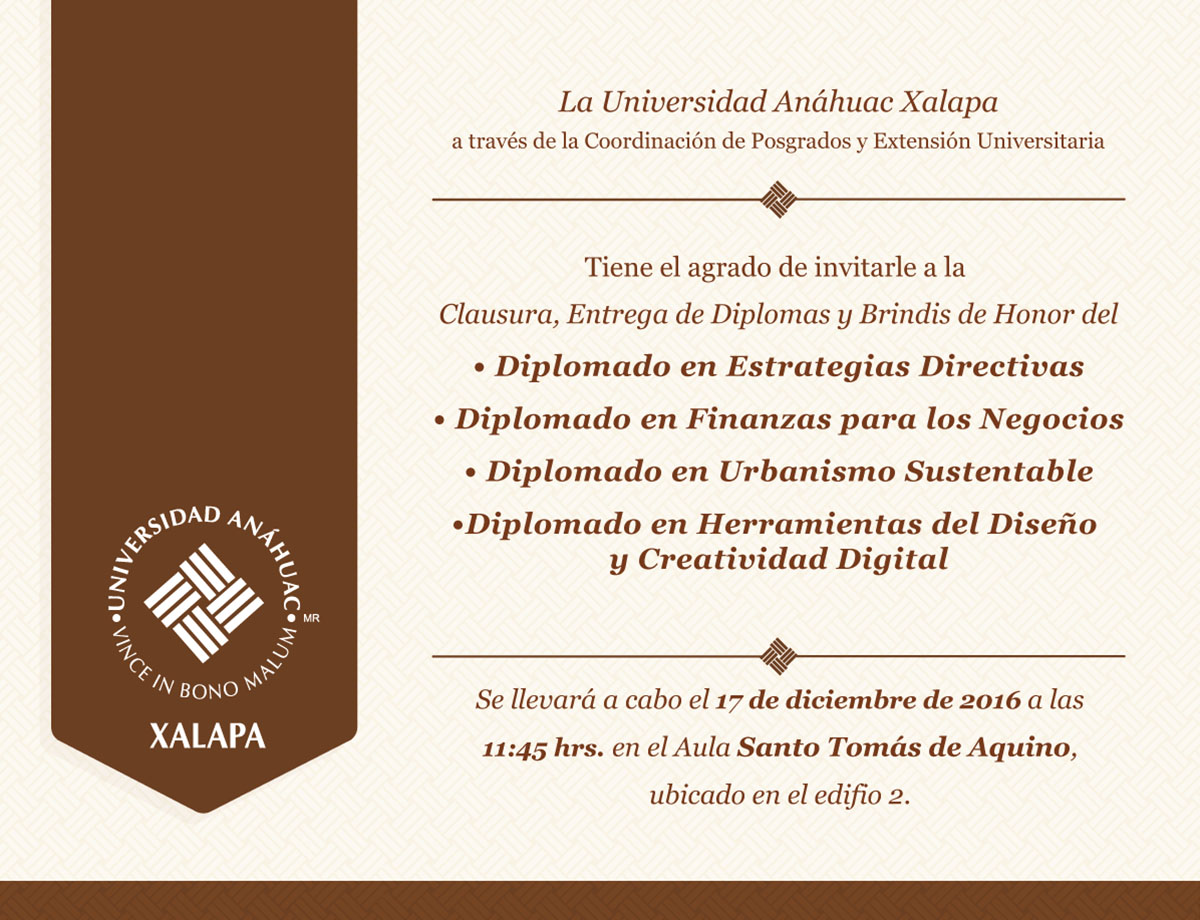 Clausura de Diplomados