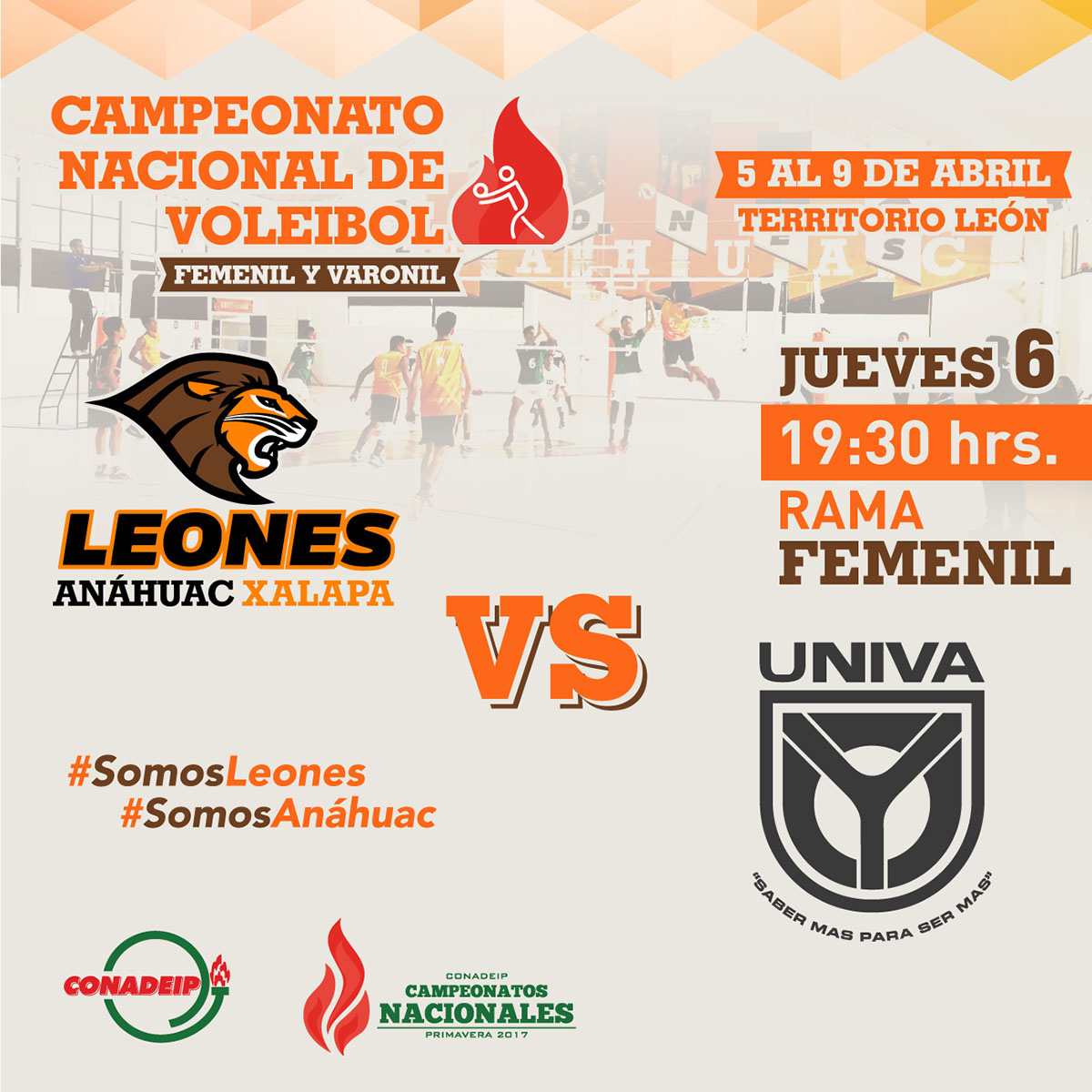 Voleibol Femenil: UAX vs UNIVA