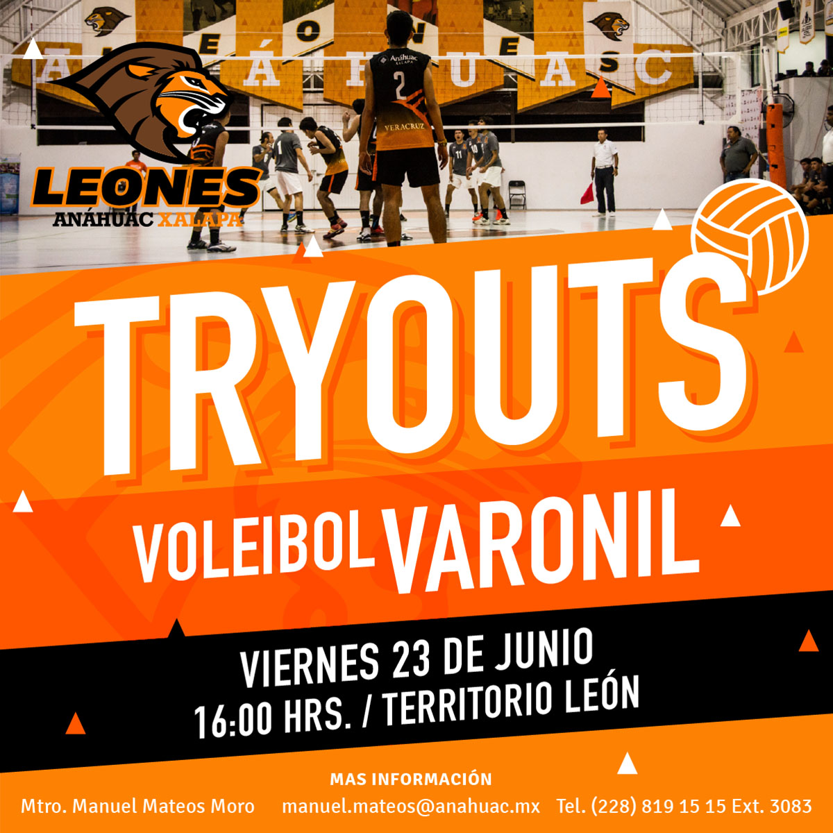 Tryouts Voleibol Varonil