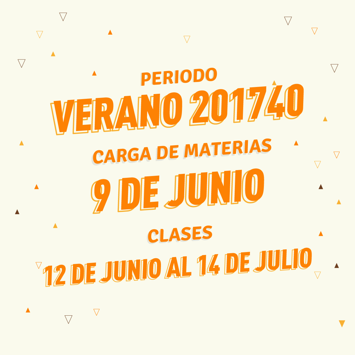 Selección de Cursos para el Periodo 201740 Verano de 2017