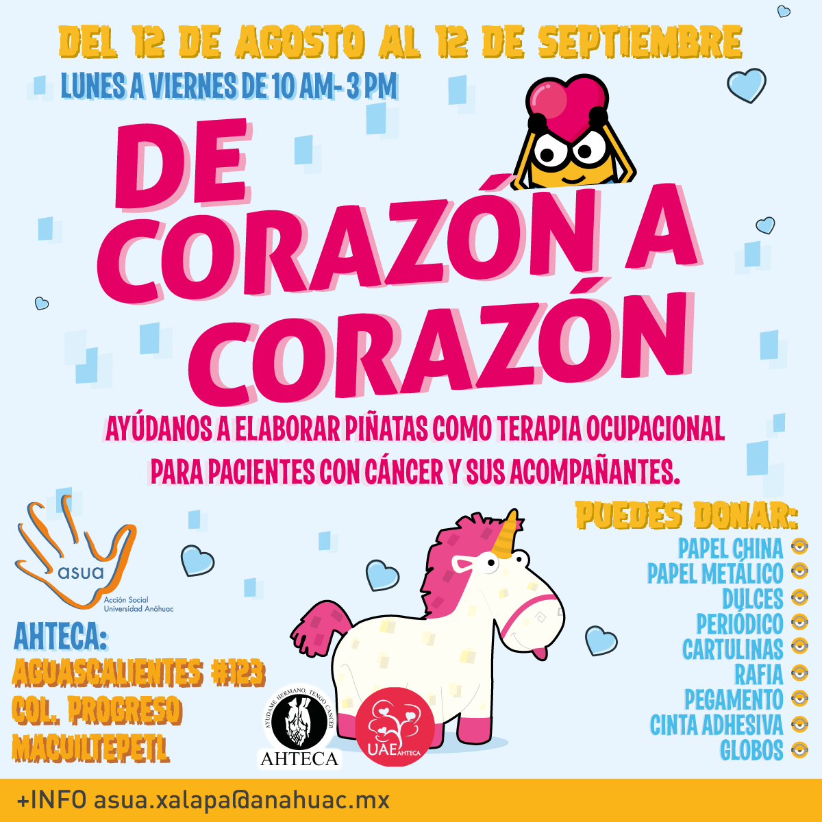 De Corazón a Corazón, Campaña de Donación de Grupo ASUA