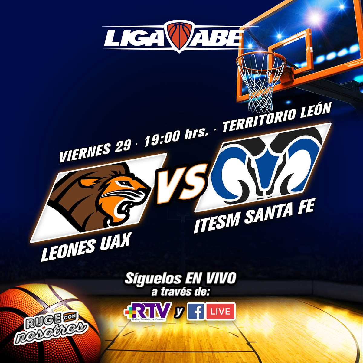 Basquetbol Varonil: UAX vs ITESM SF