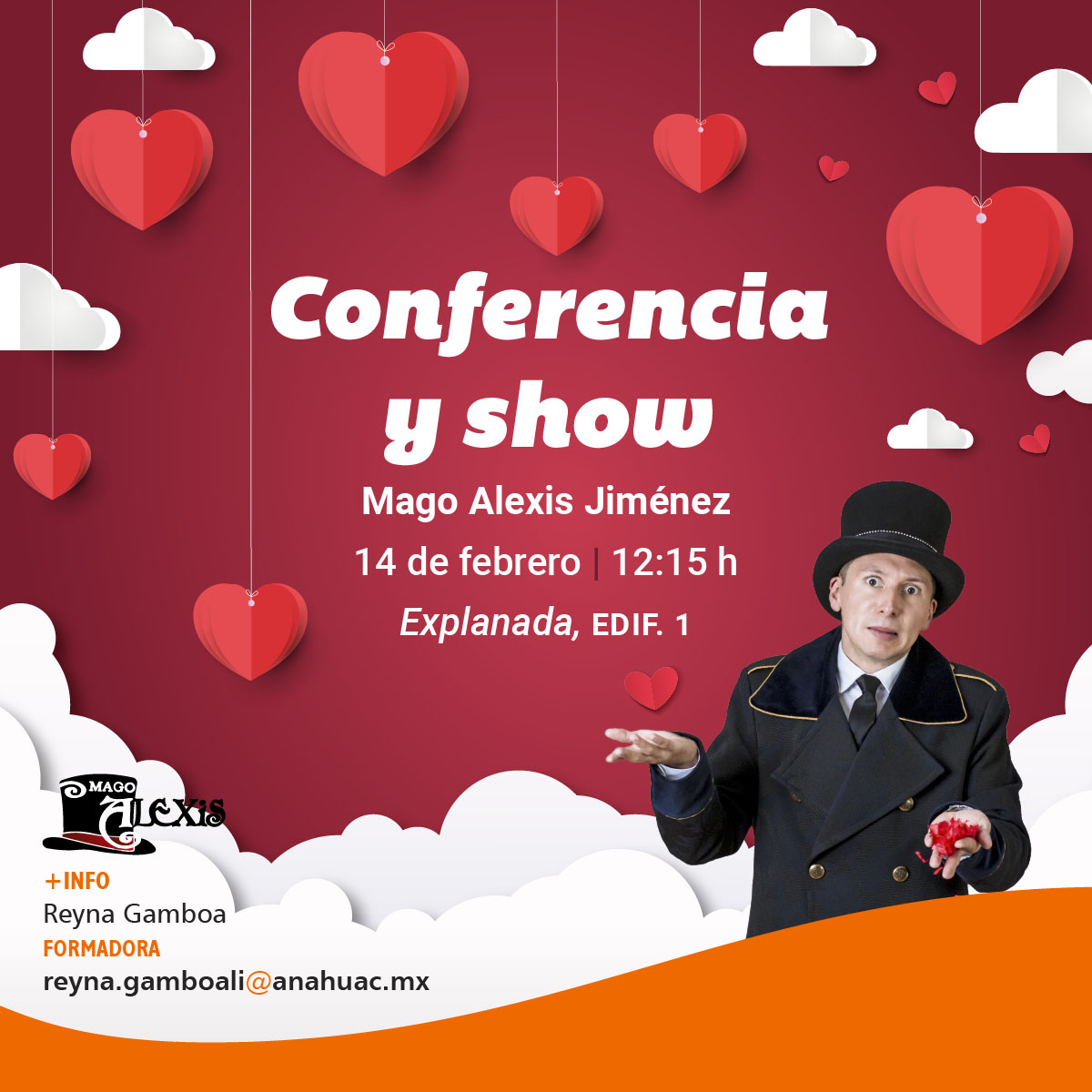 Conferencia y Show con el Mago Alexis Jiménez Conferencia y Show con el Mago Alexis Jiménez