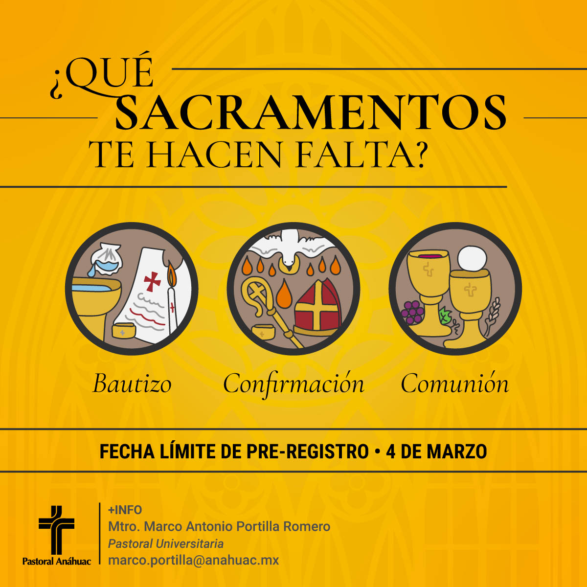 ¿Qué Sacramentos te Hacen Falta? ¿Qué Sacramentos te Hacen Falta?