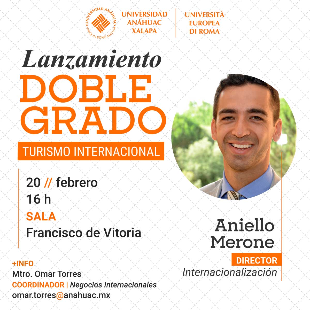 Lanzamiento del Doble Grado de Turismo Internacional Lanzamiento del Doble Grado de Turismo Internacional