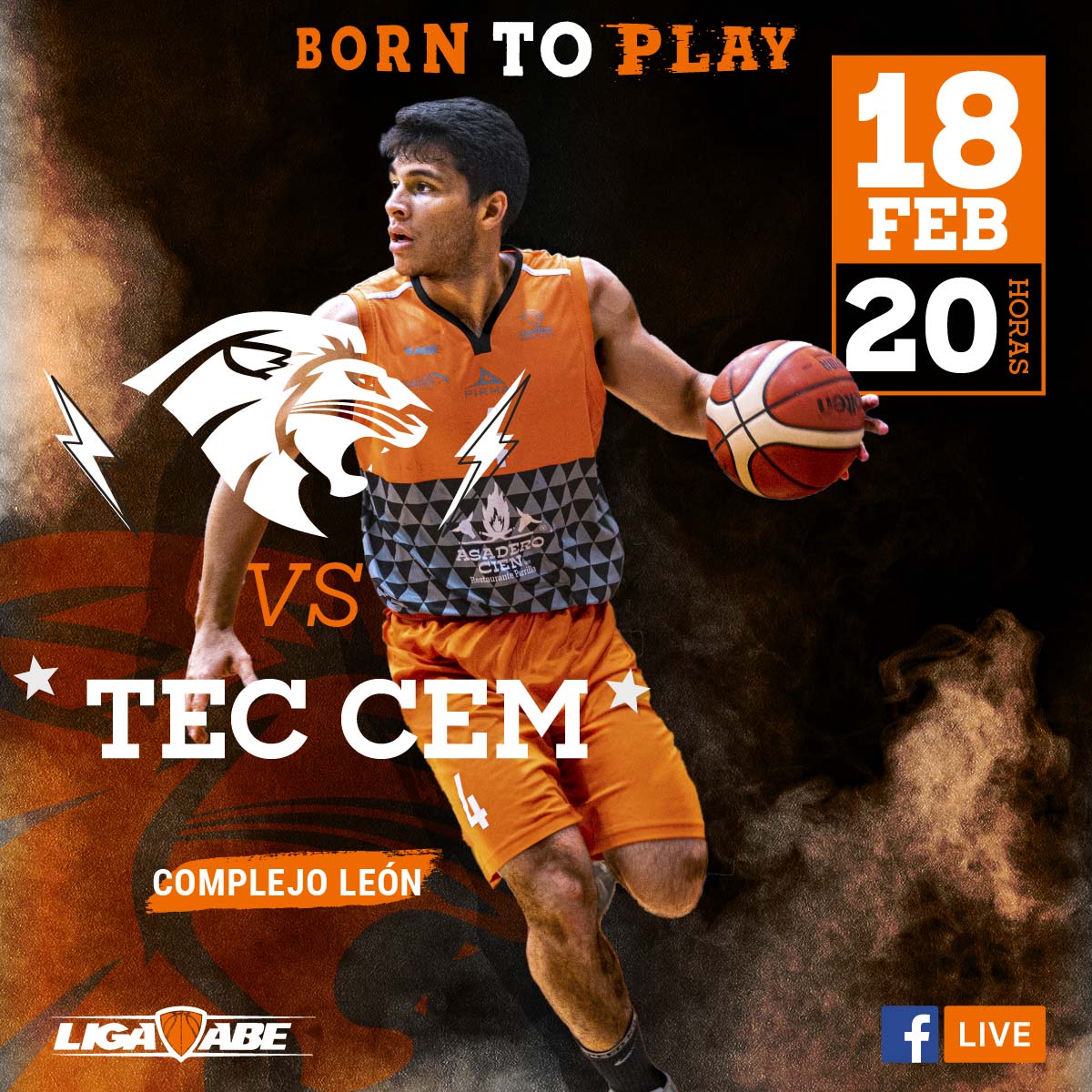 Básquetbol Varonil ABE: Leones vs TEC CEM Básquetbol Varonil ABE: Leones vs TEC CEM