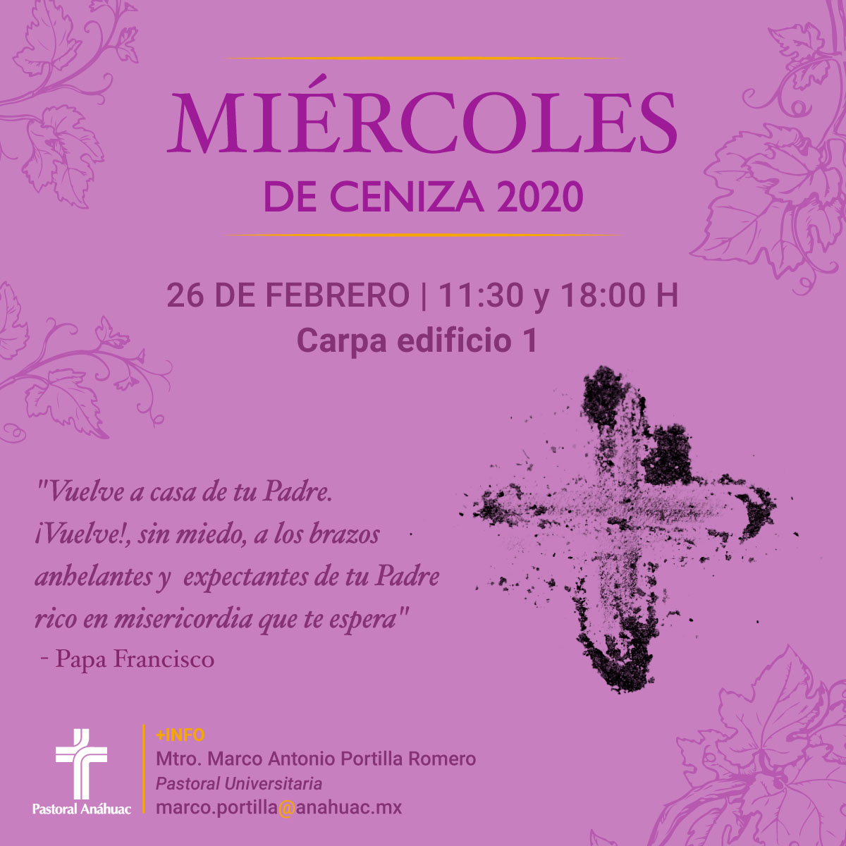 Miércoles de Ceniza 2020 Miércoles de Ceniza 2020