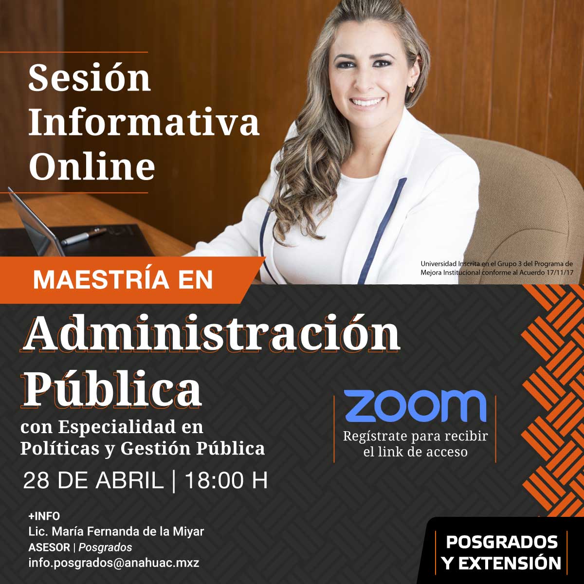 Sesión Informativa Online Sesión Informativa Online