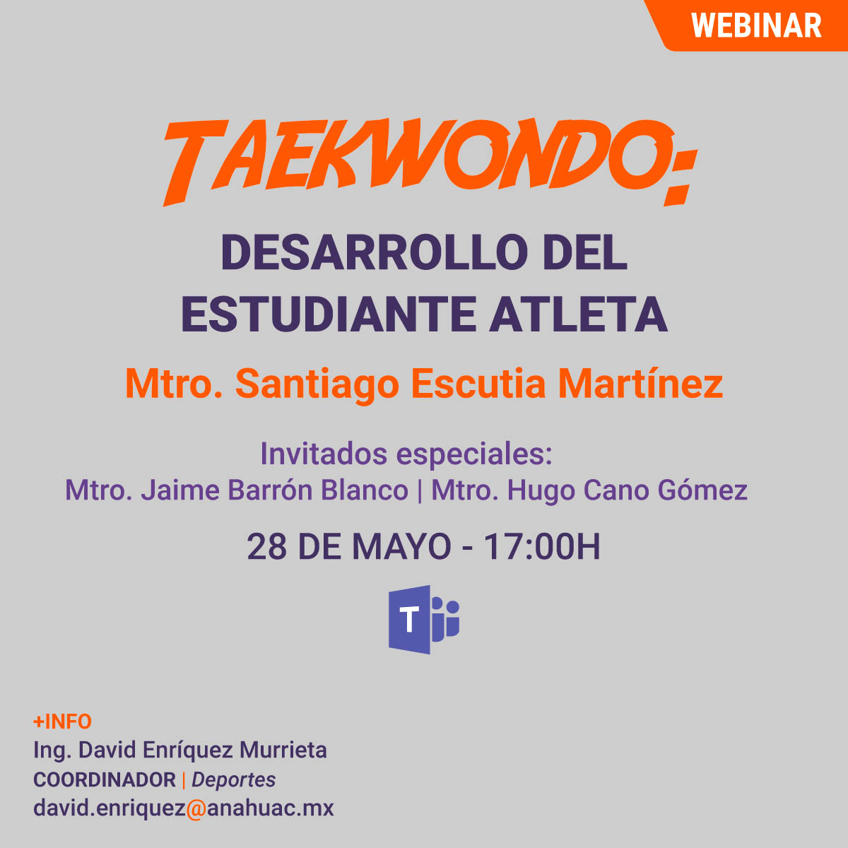 Taekwondo: Desarrollo del Estudiante Atleta Taekwondo: Desarrollo del Estudiante Atleta