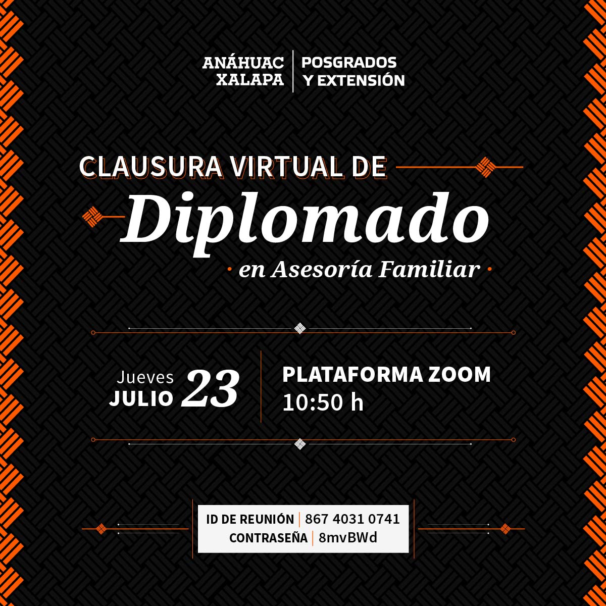 Clausura de Diplomado en Asesoría Familiar Clausura de Diplomado en Asesoría Familiar