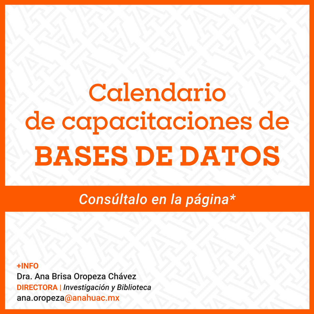 Capacitación para Bases de Datos Especializadas Capacitación para Bases de Datos Especializadas