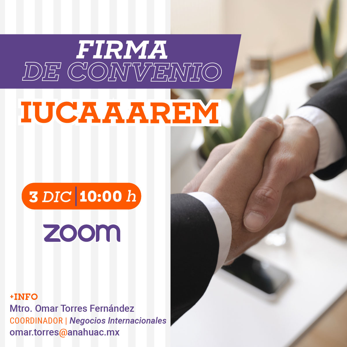 Convenio con IUCAAAREM Convenio con IUCAAAREM