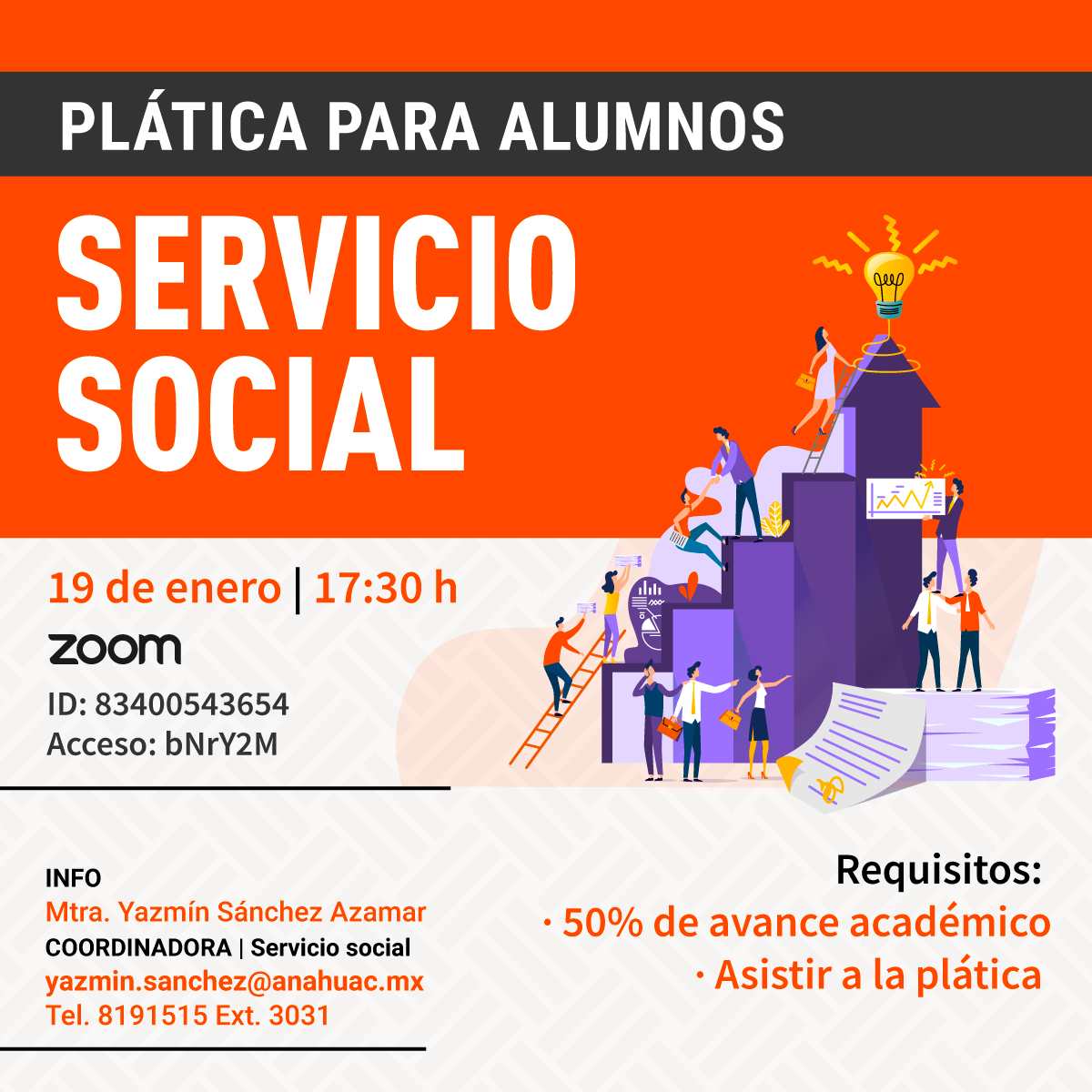 Convocatoria Servicio Social para Alumnos Convocatoria Servicio Social para Alumnos