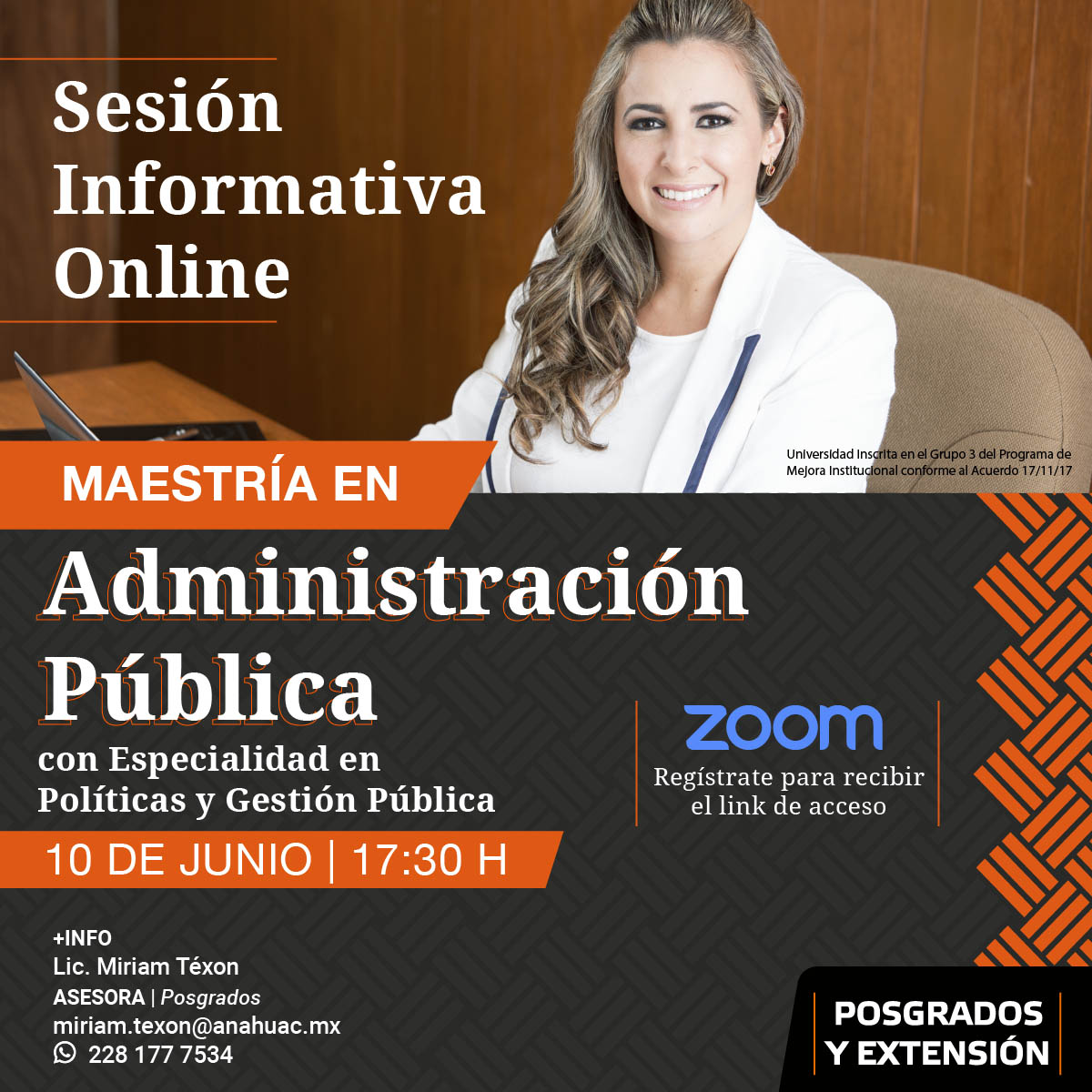 Sesión Informativa Online Sesión Informativa Online
