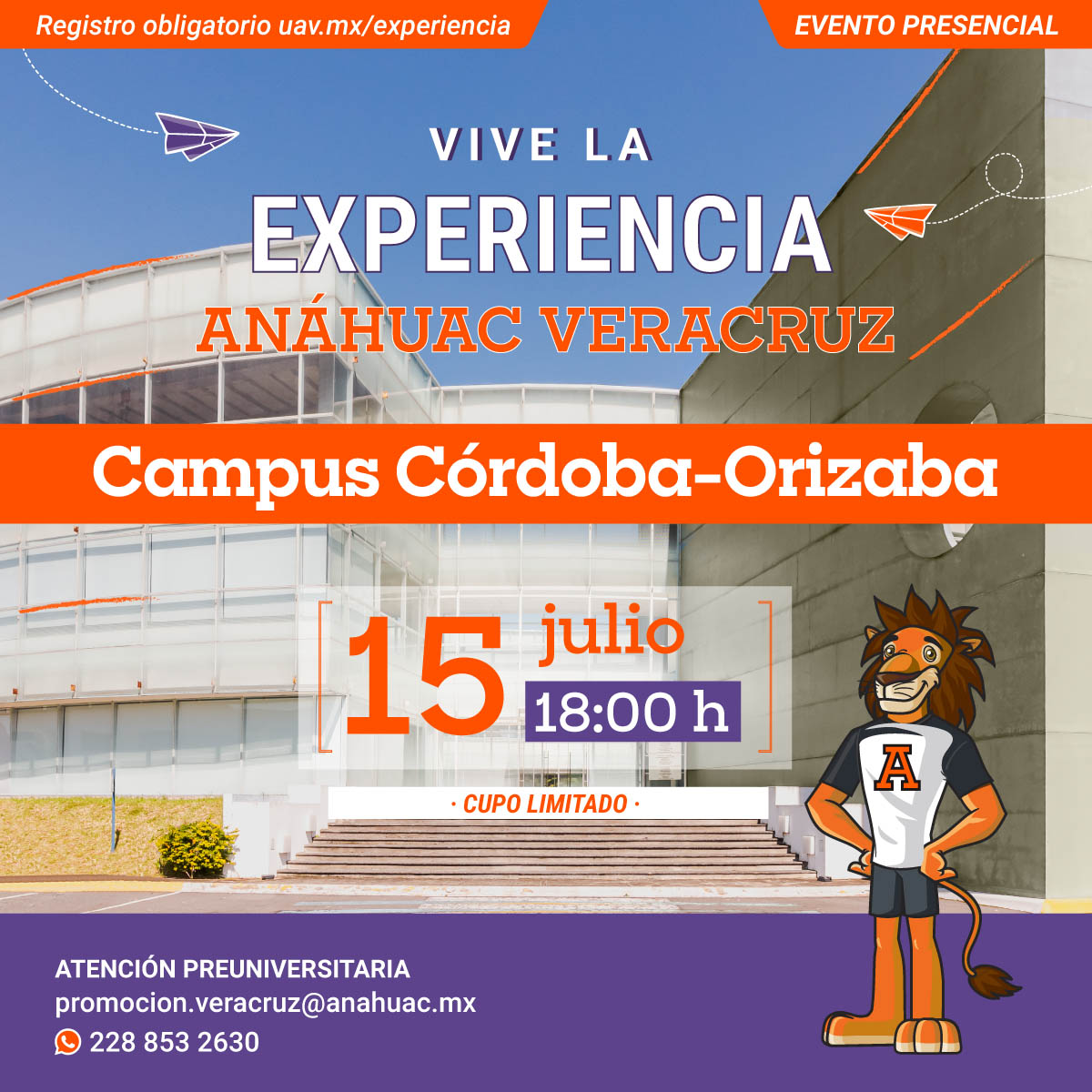 Vive la Experiencia Anáhuac Veracruz en Córdoba-Orizaba Vive la Experiencia Anáhuac Veracruz en Córdoba-Orizaba