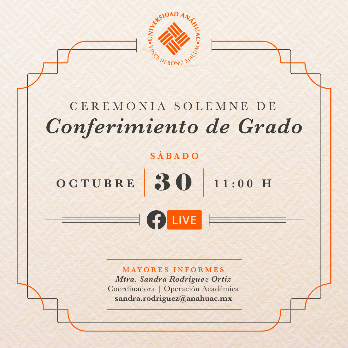 Conferimiento de Grado Conferimiento de Grado