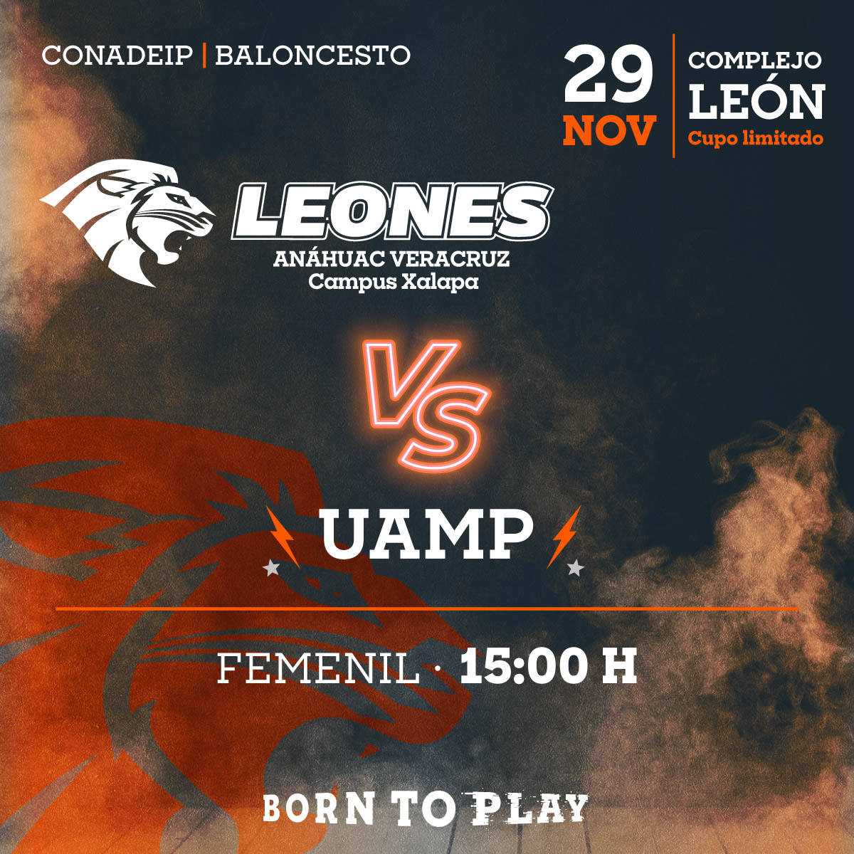 Baloncesto Femenil: Leonas vs UAMP Baloncesto Femenil: Leonas vs UAMP