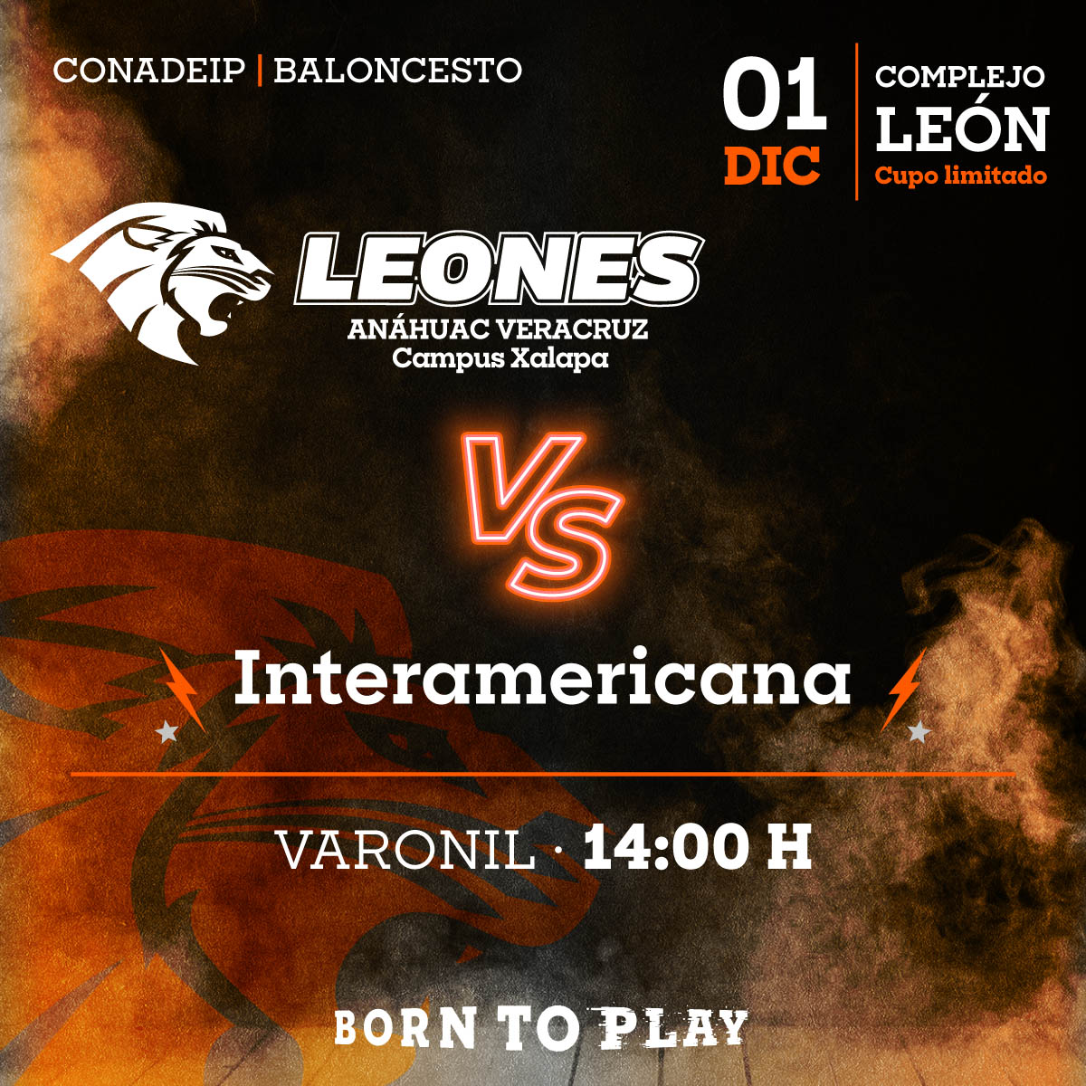 Baloncesto Varonil: Leones vs Interamericana Baloncesto Varonil: Leones vs Interamericana