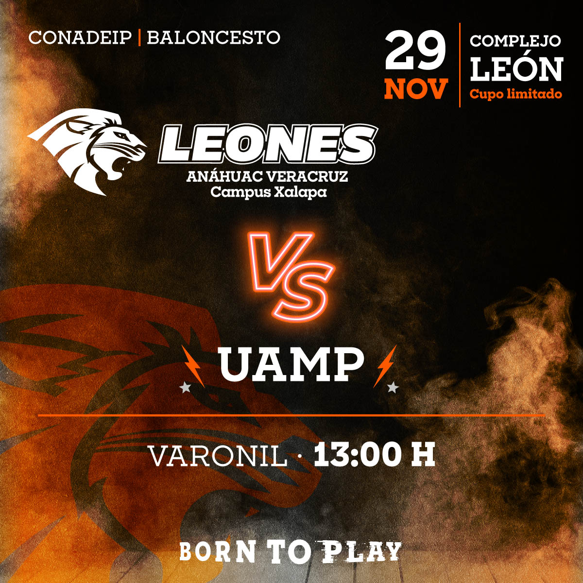 Baloncesto Varonil: Leones vs UAMP Baloncesto Varonil: Leones vs UAMP