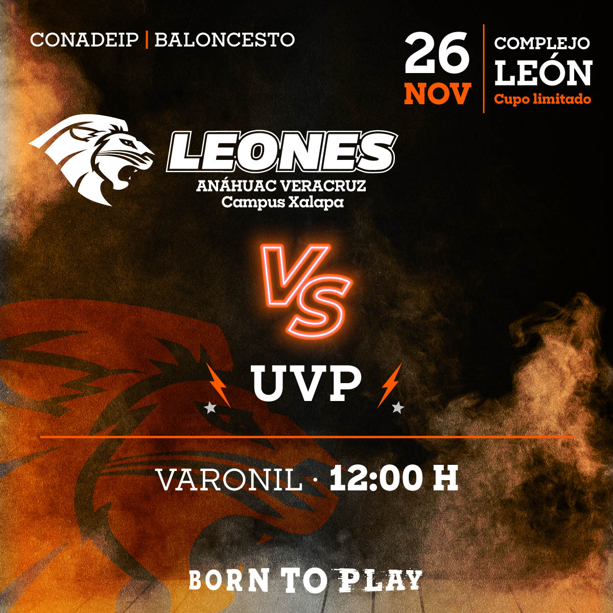 Baloncesto Varonil: Leones vs UVP Baloncesto Varonil: Leones vs UVP