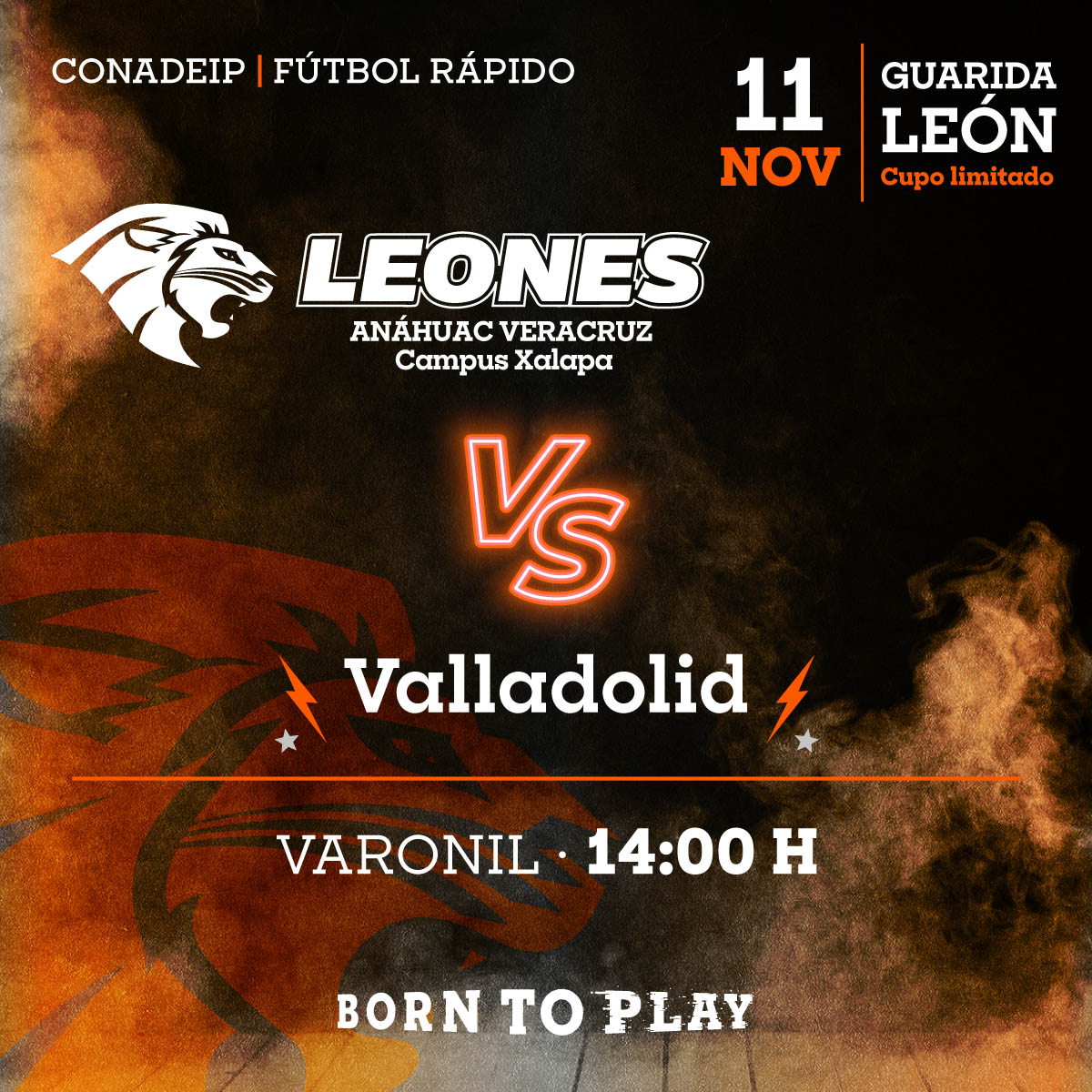 Fútbol Rápido Varonil: Leones vs Valladolid Fútbol Rápido Varonil: Leones vs Valladolid