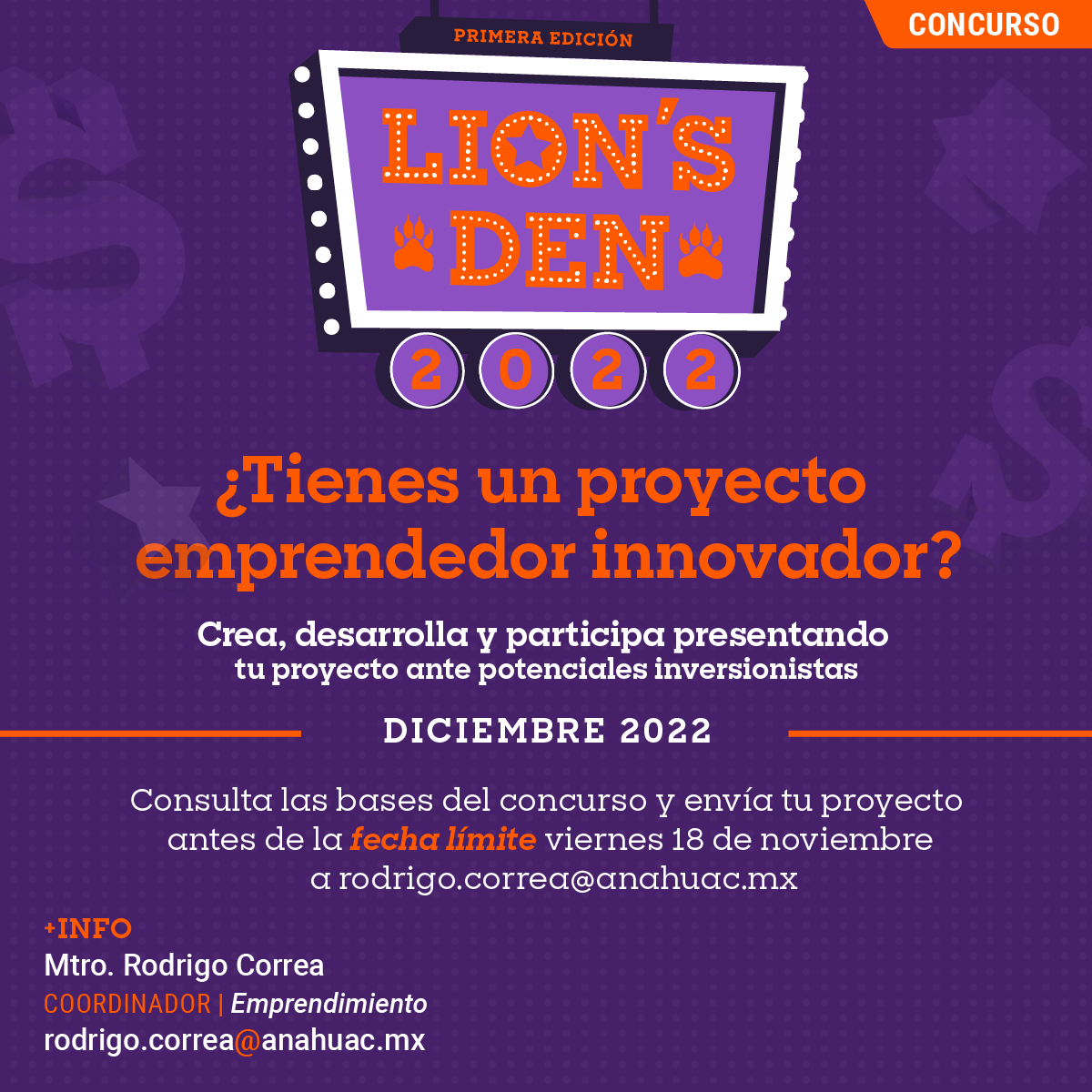 Concurso de Emprendimiento Lion’s Den 2022