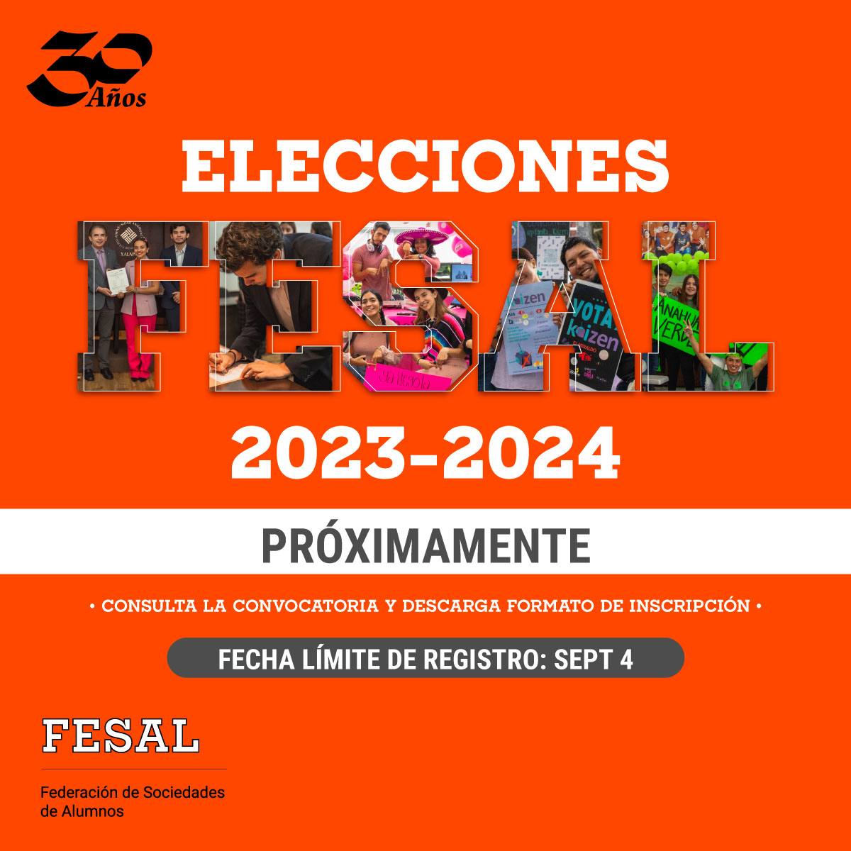 Elecciones FESAL: Convocatoria