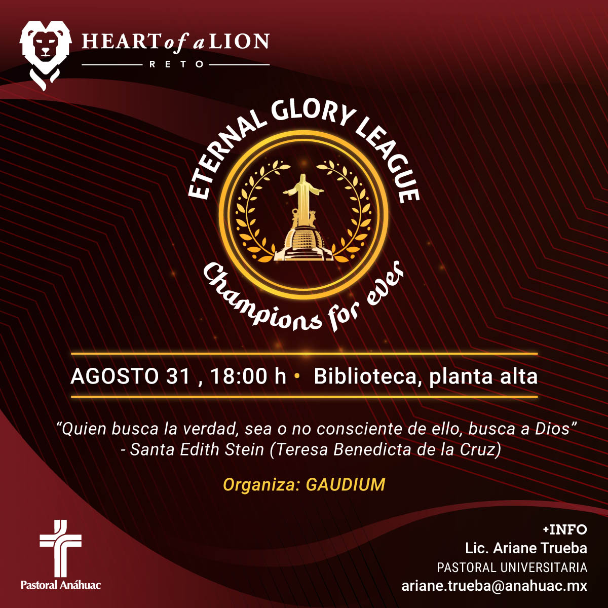 Reto Heart of a Lion: Eternal Glory League