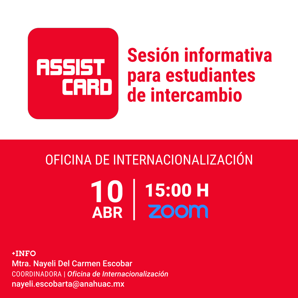 Assist Card: Sesión Informativa