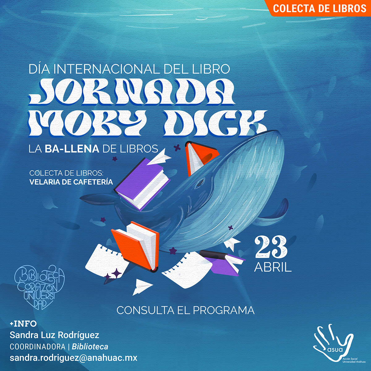 Jornada Moby Dick: Colecta de Libros