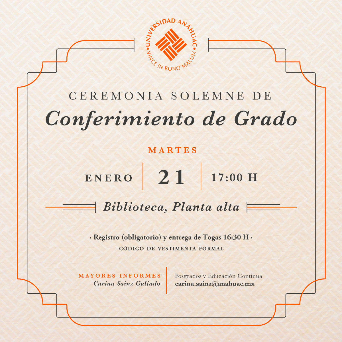 Conferimiento de Grado