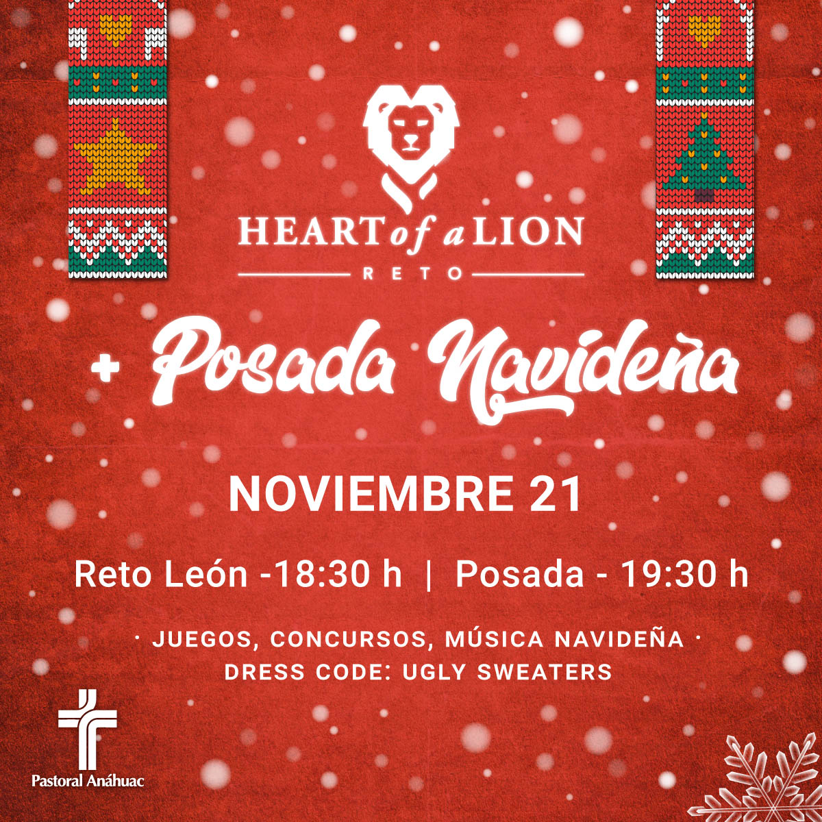 Reto Heart of a Lion + Posada Navideña