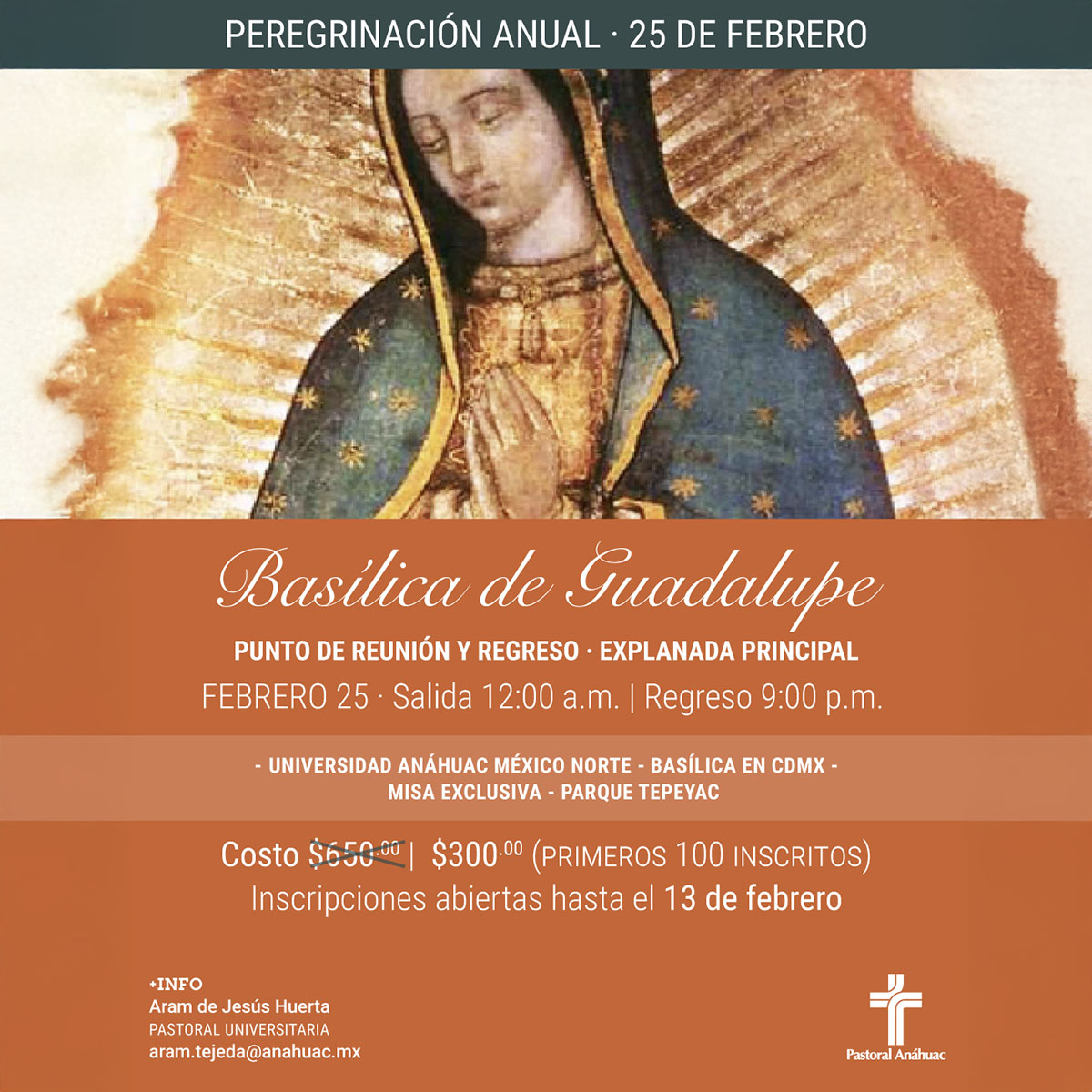 Peregrinación Anual a la Basílica de Guadalupe