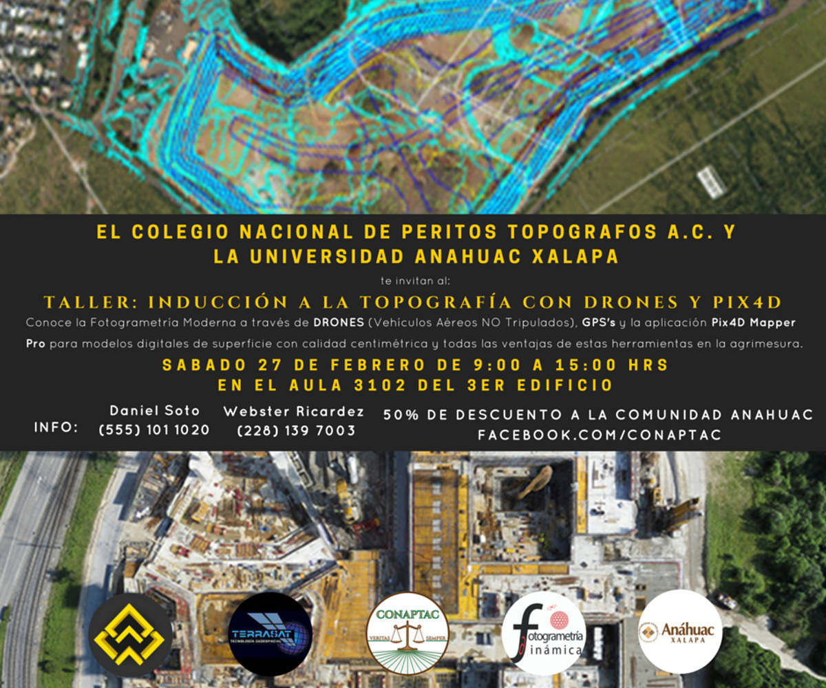 Inducción a la topografía con drones y Pix4D