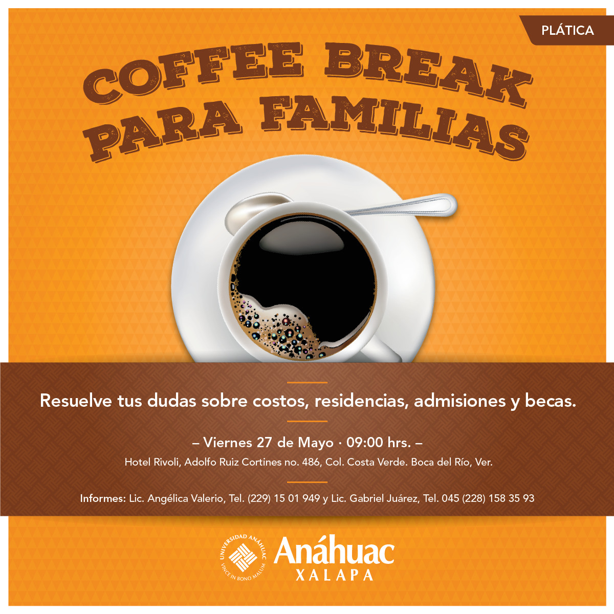 Coffee break para familias: Boca del Río Coffee break para familias: Boca del Río